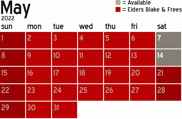 Missionary Dinner Calendar