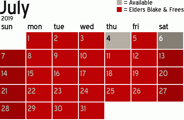 Missionary Dinner Calendar