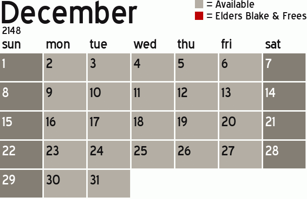 Missionary Dinner Calendar